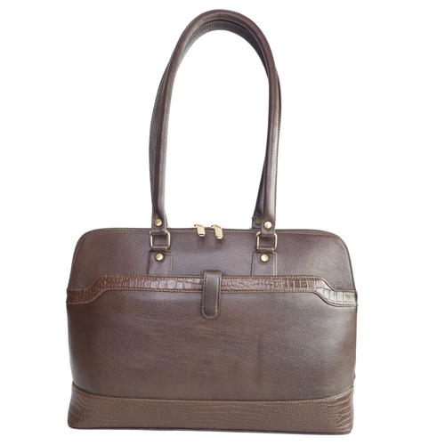 Tanhood Modica Light Brown Genuine Leather Solid Women Tote Bag | Office Shoulder Handbag for Work, Travel & Everyday Use