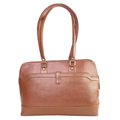 Tanhood Modica Light Brown Genuine Leather Solid Women Tote Bag | Office Shoulder Handbag for Work, Travel & Everyday Use