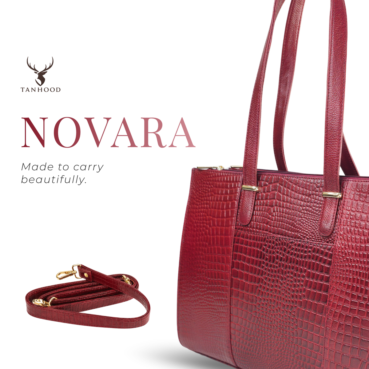 TANHOOD Novara Women's Genuine Leather Tote Bag