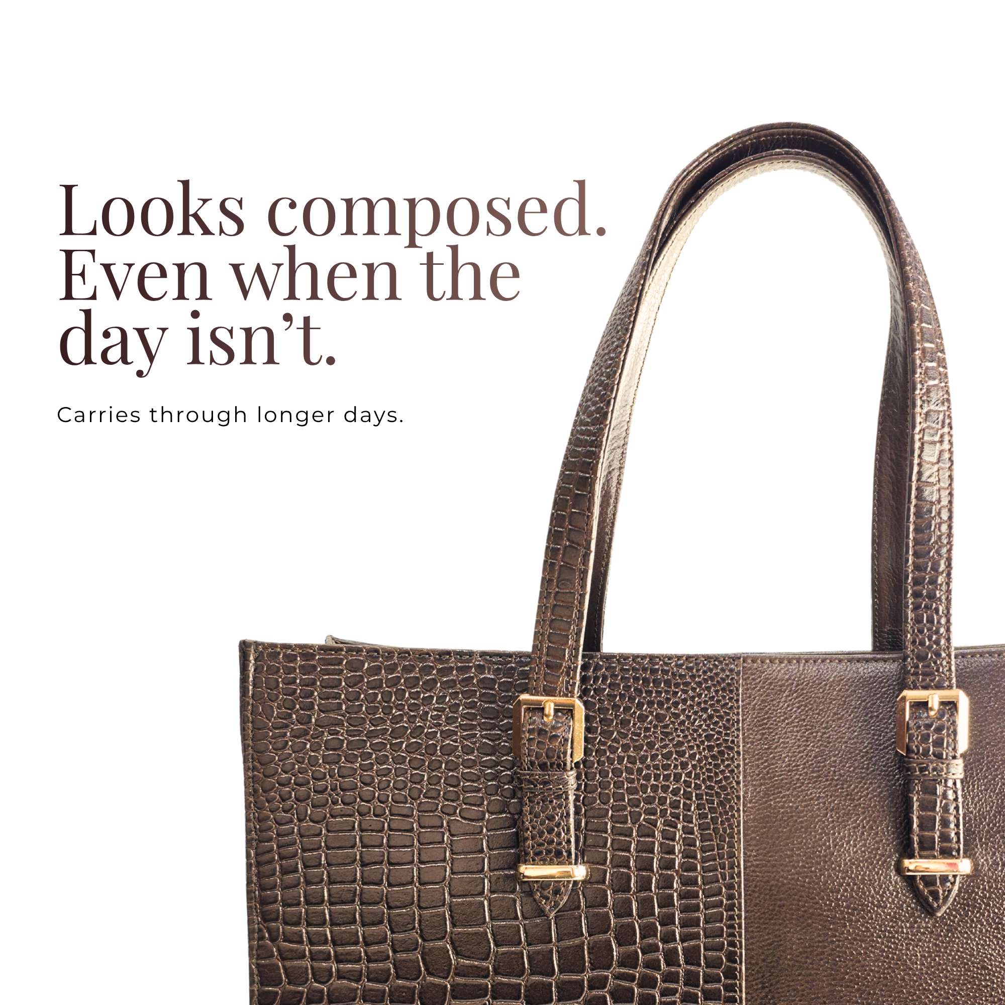 TANHOOD Latina Women's Leather Tote – Dark Brown