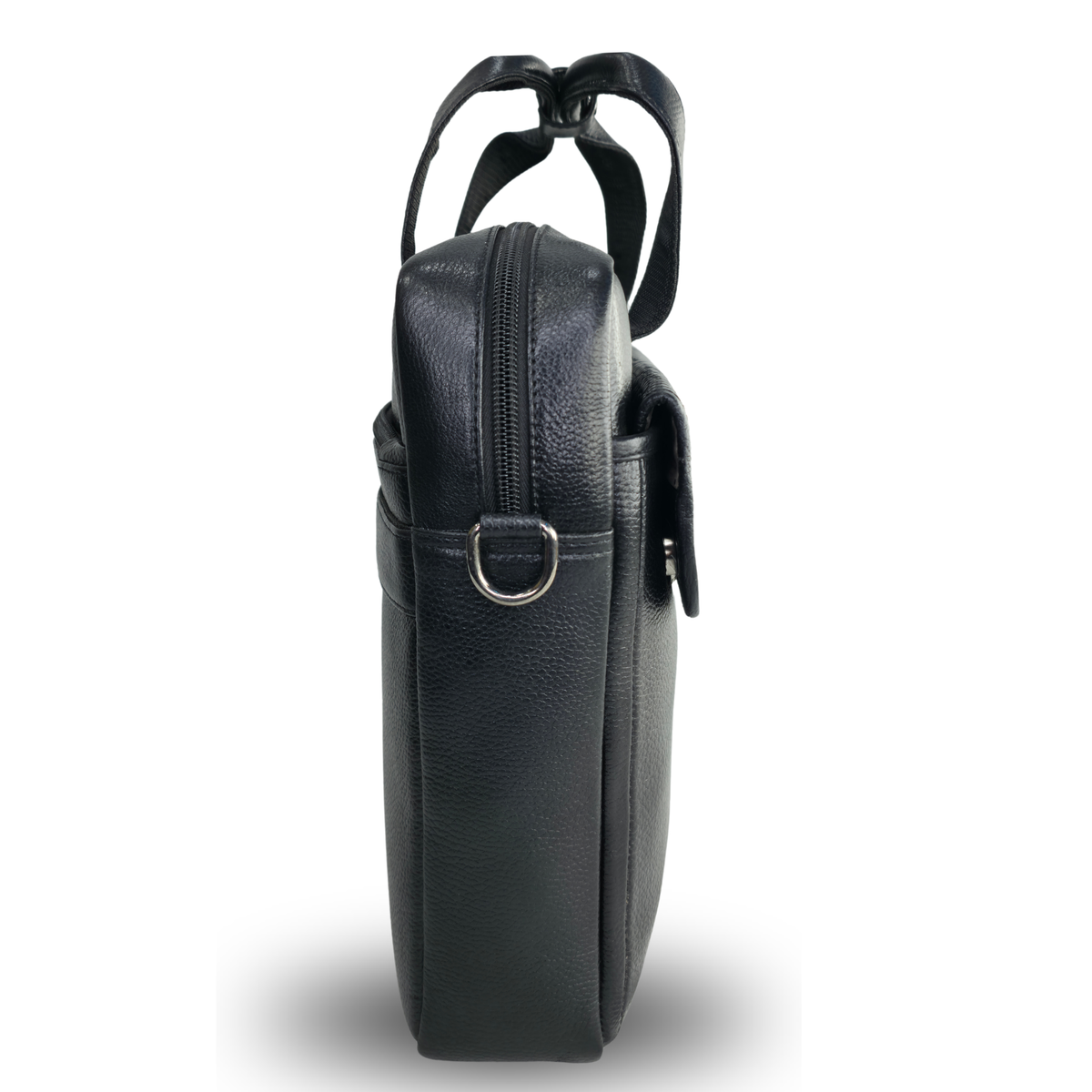 Tanhood Taranto Black Genuine Leather Croco Pattern Laptop Bag | Professional Office Messenger Bag for Men | Shoulder & Hand Carry Briefcase