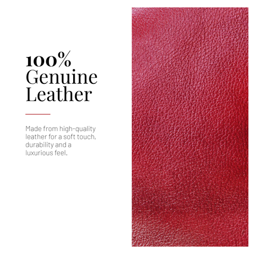 Tanhood Savona Cherry Red Genuine Leather Croco Pattern 2-in-1 Convertible Backpack & Tote Bag for Women | Stylish Travel & Daily Use Backpack Purse