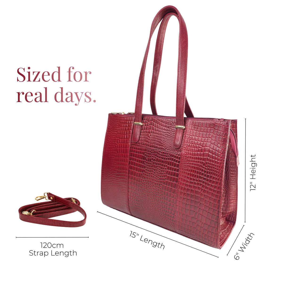 TANHOOD Novara Women's Genuine Leather Tote Bag